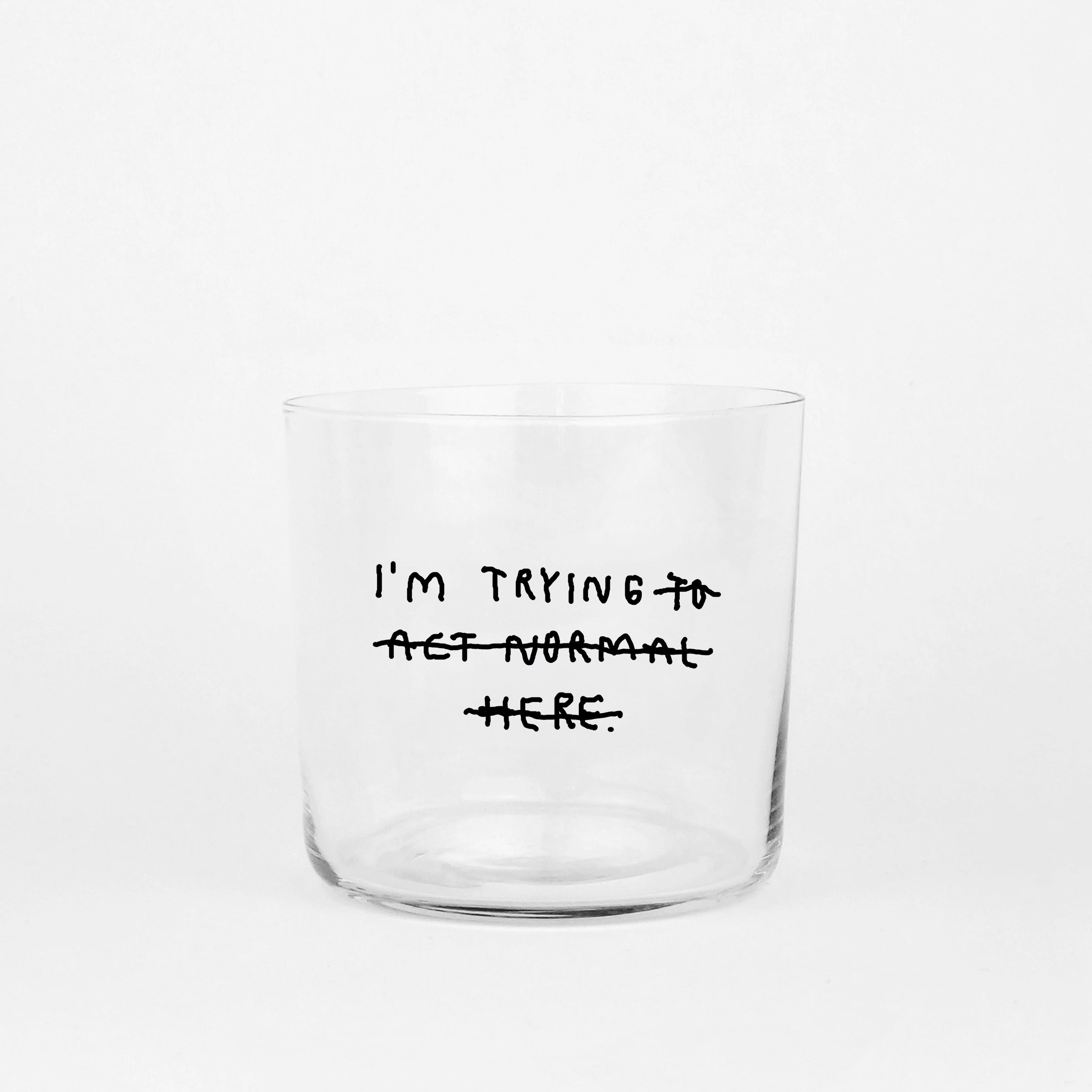 I'm trying to act normal - Medium